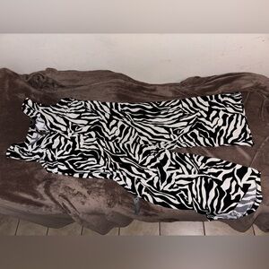 Zebra Print Sleeveless Dress